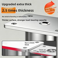 Pieds de meubles modernes et minimalistes réglables, supports de fixation pour cadre de lit, rehausseurs de base d'armoire, supports de charge, pieds en acier inoxydable 304