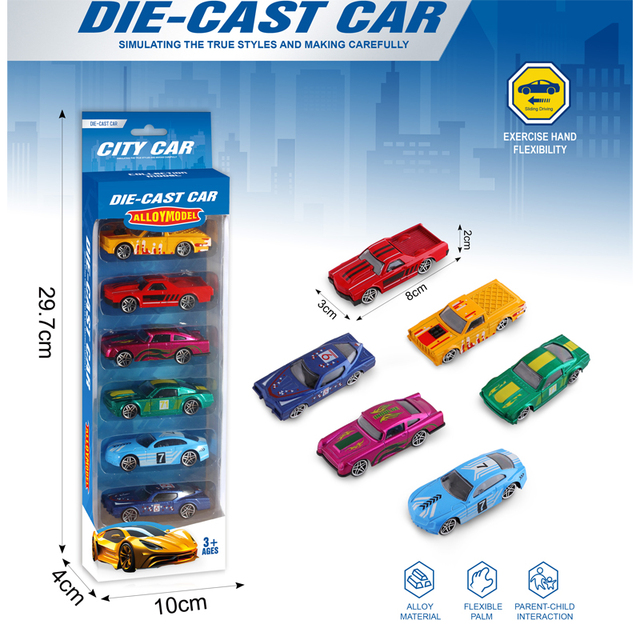 FiveStar Mini Model Metal Car Toys Simulated Alloy Car Collectible Figurines Little Die-cast Car Model Toys for Kids