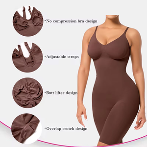 ชุดกระชับสัดส่วนไร้รอยต่อสำหรับผู้หญิงไซส์ใหญ่ แบบโคลอมเบีย ช่วยกระชับสัดส่วน บอดี้สูทแบบชิ้นเดียว ไร้รอยต่อ - Product Image 3