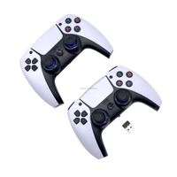 Console de jeu TV S905L P5 Plus avec deux manettes sans fil 2,4 GHz, 4K HD, plus de 40 000 jeux, 128 Go, SFC classique, adapté aux familles