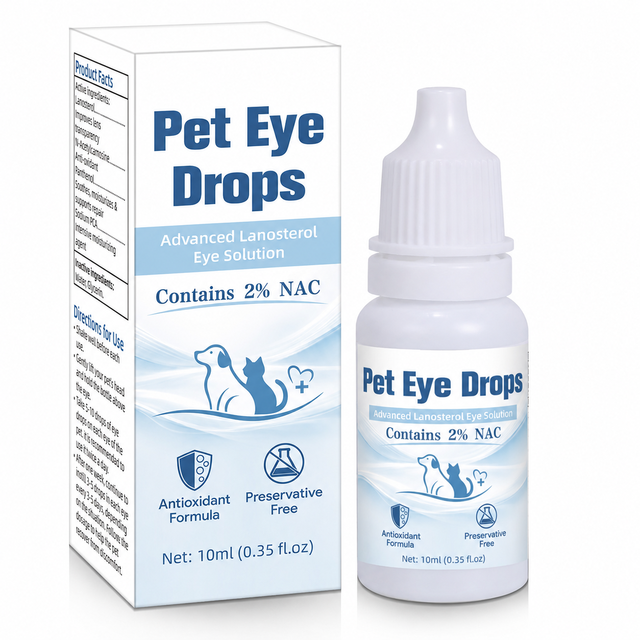 Custom Logo Dog Eye Infection Treatment Tear Stain Cleaner Pet Eye Drops for Dogs and Cats