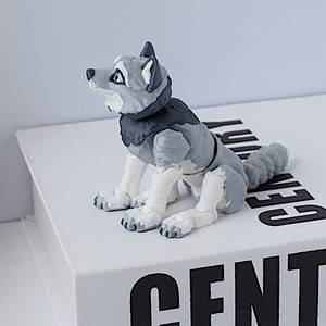 Vashine Figurines d'action 3D imprimées en 3D, mignonnes, créatives et colorées, représentant des loups, notamment le Sirius, pour décoration, en matériaux écologiques - Product Image 4