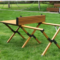 Mesa Plegable de Alta Calidad para Rollos de Huevo, Nueva Mesa de Picnic Portátil de Metal para Jardín y Exteriores, Ideal para Acampar