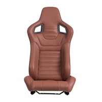 Siège Baquet Sport de Course Réglable en Similicuir PU - Compatibilité Universelle pour Voitures de Sport