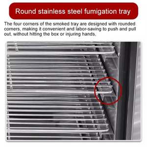 Four de séchage et de fumage commercial automatique en acier inoxydable de haute qualité pour poisson, poisson-chat, bacon, bœuf, poulet, viande et saucisses - Product Image 4