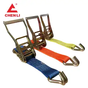 2023 Chenli Bán Buôn Ratchet Dây Đeo 2 "4T 8M Nhôm Xử Lý Hàng Hóa Lashing Vành Đai Ratchet Tie Xuống Dây Đeo Cho Xe Tải