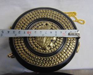 Black Round Resin Ladies Box Clutch <b>Bag</b> Sling <b>Bag</b> Indian Clutch <b>Bags</b> - Product Image 5