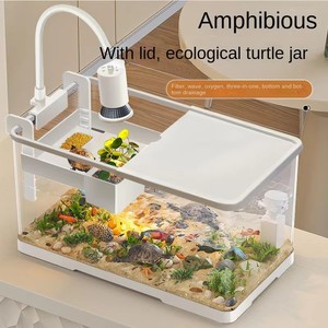工場卸売 大型アクリル製カメ水槽キット 二層重ね設計カメボックス カメハウス水槽 - Product Image 5