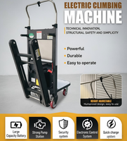 Carro Eléctrico Deslizante para Subir Escaleras, Capacidad de Carga de 300 kg, Plegable, de Acero, para Transporte de Carga Pesada