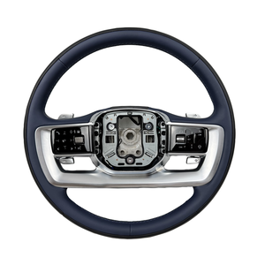 พวงมาลัยหนังสีน้ำเงินเข้มสำหรับรถแลนด์โรเวอร์ L405 L460 Sport L320 L494 L461 Velar L560 Evoque L538 ปี 2011 ถึงปัจจุบัน - Product Image 1