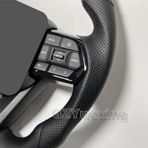 <span class=keywords><strong>Volant</strong></span> noir à boutons pour Toyota Land Cruiser LC79 LC76 LC70 LC300 2008-2021, style GR, entièrement en cuir - Product Image 3