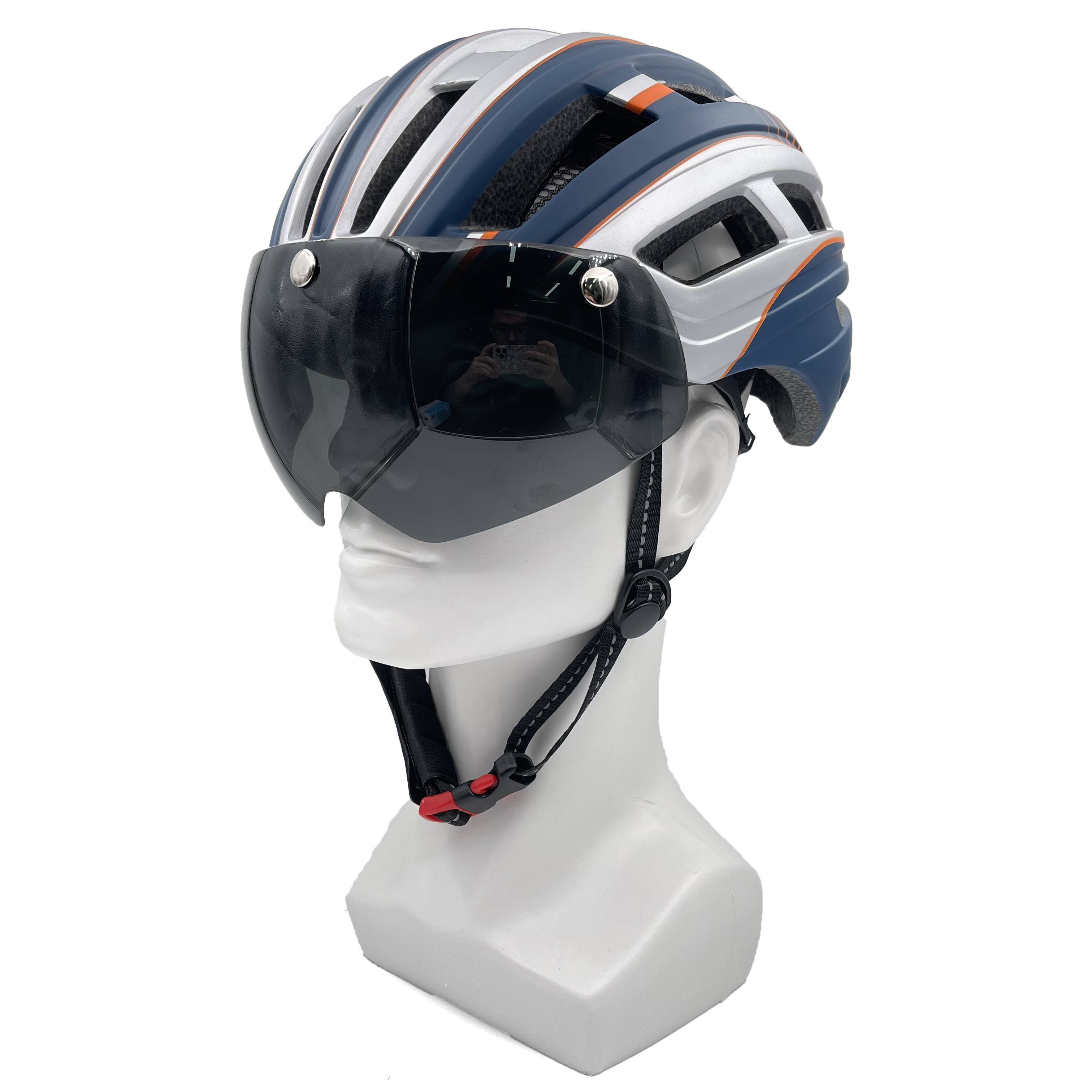 wholesale reygeak透气自行车头盔带磁护目镜自行车防护装备带灯