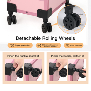 OBOX جديد رائج قابل للطي صالون مع إضاءة ليد قابلة للتعديل دعامة مانيكير من مكبر صوت بكرة لقضيب الأظافر - Product Image 4