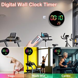 Changing <b>Wall</b> <b>Clock</b> Modern Large Numbers with Remote <b>Control</b> for Living Room Bedroom Home Decor Gift - Product Image 6