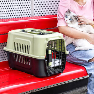 Оптовая цена, двухдверный домик для маленьких собак и кошек, переноска для домашних животных с верхней или передней загрузкой, переносная кровать для собак, клетка для домашних животных - Product Image 3