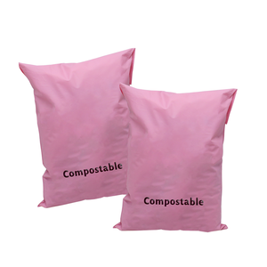 Màu Hồng Tùy Chỉnh Màu Sắc Nhãn Hiệu Riêng Compostable Bao Bì Phong Bì Bioplastic Gói Vận Chuyển Poly Túi - Product Image 5
