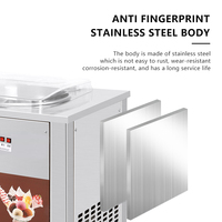 Machine à glace molle commerciale électrique portable en acier inoxydable avec capacité de 7 L