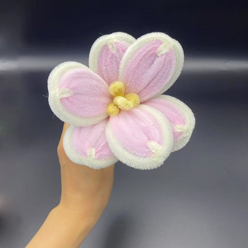 #6 Limpiadores de Pipa Rosa Tulipanes terminados