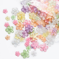 50pcs acrylique fleur 3D Nail Art décorations printemps été résine fleur ongles breloques conception strass bricolage manucure accessoires