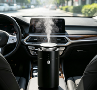 Diffuseur d'arômes pour voiture en alliage d'aluminium, design attrayant, fonctionnement simple, batterie grande capacité, adapté à une utilisation quotidienne.