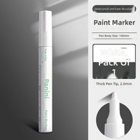 Marqueurs de peinture de qualité industrielle, imperméables, résistants à l'huile, encre argentée, noire, blanche, pour marquage des pneus, réparation des surfaces métalliques