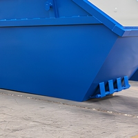 Bac à déchets en acier de haute qualité, 8 m³, pour chantiers de construction, logo OEM