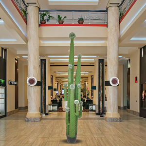 Grandes plantes artificielles de cactus tropicaux PE de haute assurance design de luxe de 295cm de hauteur pour l'aménagement paysager de l'herbe PE <span class=keywords><strong>d</strong></span>écorative <span class=keywords><strong>d</strong></span>'<span class=keywords><strong>intérieur</strong></span> - Product Image 3