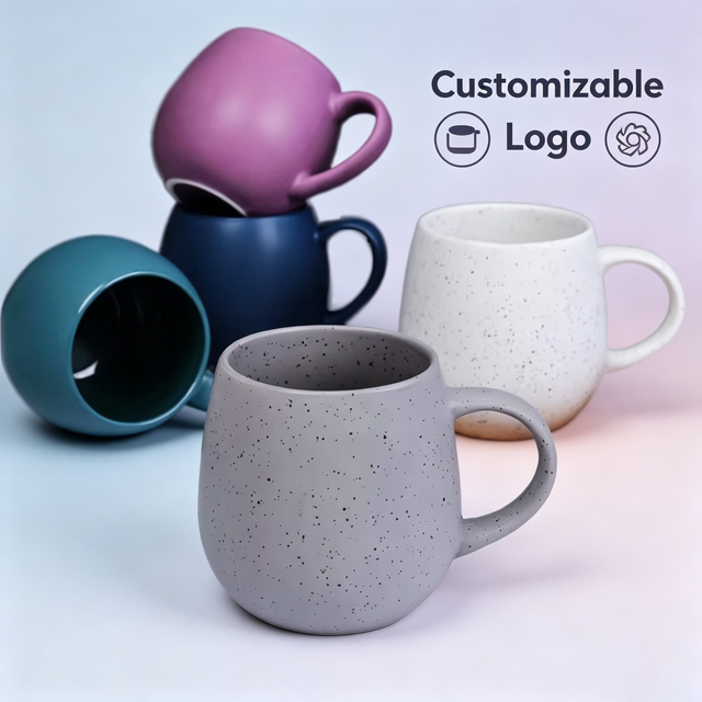 Cheap Nordic Custom 390ml Matte Porcelain Glazed Reusable Ceramic Coffee Mug with Handle Business Gifts Aesthetic Mugs