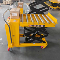 Chariot élévateur hydraulique à roulettes électrique NIFONLIFT, capacité de charge de 150 kg, hauteur de levage de 0,72 m/1,3 m, pour la manutention des matériaux en entrepôt