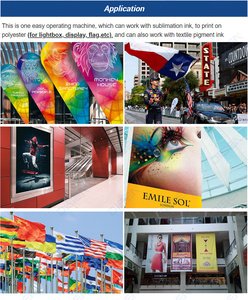 Tự động để làm cho textil vải lông bãi biển cờ Màn hình thăng hoa máy in 1.3 Nhỏ kỹ thuật số cờ máy in để bán - Product Image 6