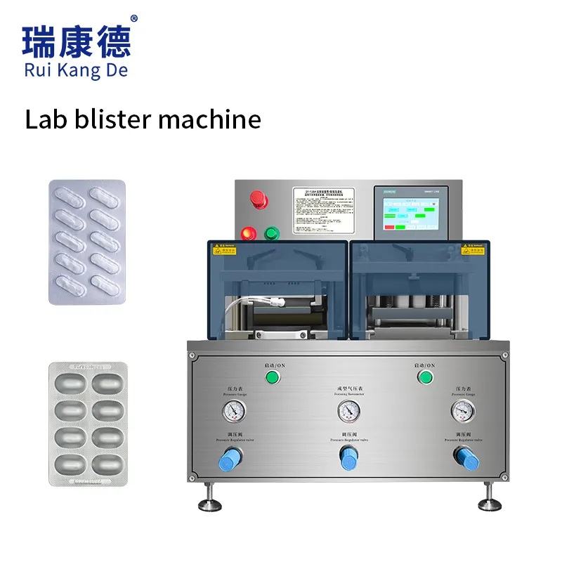 Confezionatrice pneumatica per imballaggio in Blister per Capsule semiautomatiche manuali piccole per uso in laboratorio