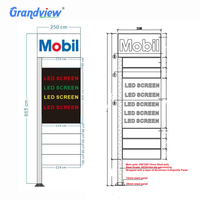 Letrero Publicitario Luminoso Personalizado con Estructura de Acero, Letrero LED para Gasolinera, Costo de la Cubierta de la Gasolinera