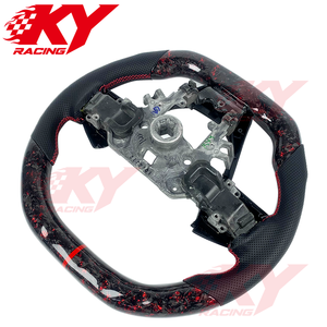 Accessoires de voiture pour Mazda Speed 3 6 2010-2014 Volant de voiture sport en fibre de carbone forgée pour Mazda 6 CX-3 CX-5 RX-8 CX30 - Product Image 3