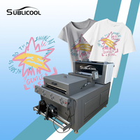 Imprimante DTF tout-en-un pour l'industrie, presse à chaud à jet d'encre, papier vinyle, film PET, transfert DTF sur t-shirt, machine d'impression de t-shirts