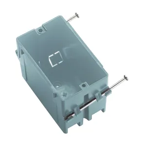 Manufacturer Wall switch socket outlet electrical 1 Gang new work 18 CU.IN. PVC junction box