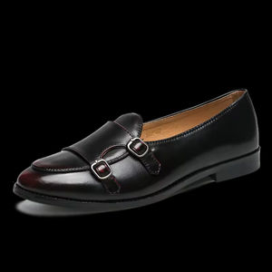 Chaussures en cuir pour hommes, style britannique, à bout pointu, respirantes, à enfiler, haut de gamme, faites à la main, légères pour l'automne, idéales pour les affaires et les mariages. - Product Image 6