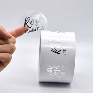Stampa adesivo oro rotondo grazie rotolo di lamina d'oro trasparente Logo impermeabile personalizzato etichetta di imballaggio adesivi olografici (vecchio) - Product Image 2
