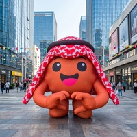 Mascotte gonflable personnalisée imprimée, personnage de dessin animé, modèle publicitaire gonflable d'extérieur pour événement au Moyen-Orient