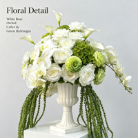 Arrangements floraux de mariage haut de gamme, centres de table décoratifs, marqueurs d'allée, boules de fleurs réalistes en tissu non tissé émeraude