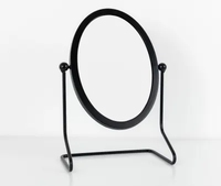Vente en gros de vanité de table moderne ovale miroir cosmétique de maquillage décoration de chambre à coucher