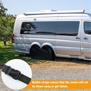 2 Fundas para Ruedas de Autocaravana, Aptas para Ruedas Dobles de 27 a 30 Pulgadas de Diámetro, Fundas Impermeables para Neumáticos de Autocaravana, Cubierta para Eje Doble - Product Image 4