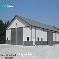 Solution unique pour les bâtiments industriels et commerciaux en acier, structure de bâtiment de grande hauteur, certifiée CE/ISO9001, garage en métal, hangar, 121+ mph