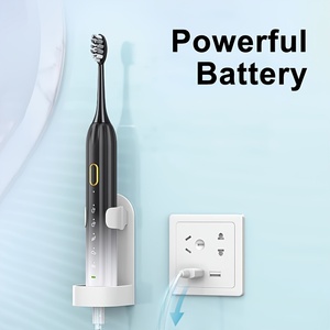 Brosse <span class=keywords><strong>à</strong></span> dents électrique sonique IPX8, rechargeable par USB, avec manche en métal intelligent, pour adultes, avec 5 têtes de rechange - Product Image 3