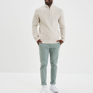 Cárdigan de Invierno para Hombre con Cuello Camionero, Cierre de Cremallera, Tejido Transpirable de 320g para Combinar con Otras Prendas - Product Image 5