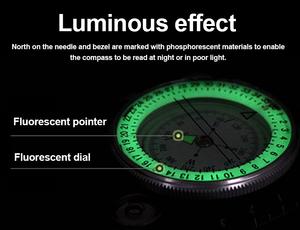 Açık vintage ayna jeolojik hassas taktik seyahat çizme anketi klinometre pusula - Product Image 3