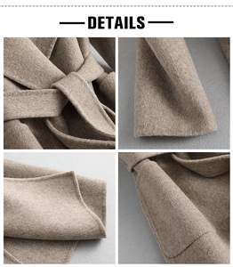 Mới Đến Mùa Đông Dài Áo Khoác Len Chính Hãng Cashmere Áo Khoác Len Phụ Nữ - Product Image 2