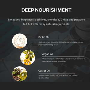 Barberpassion nhãn hiệu riêng làm mềm tăng trưởng râu 60ml người đàn ông hữu cơ mặt râu dầu 60ml - Product Image 5