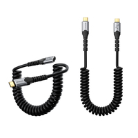 Doonjiey USB 3.2 Gen 2x2 Kabel Ekstensi Video USB-C Melingkar 20Gbps 4K60Hz 1080P PD100W SSD Hub VR Monitor Ponsel MacBook