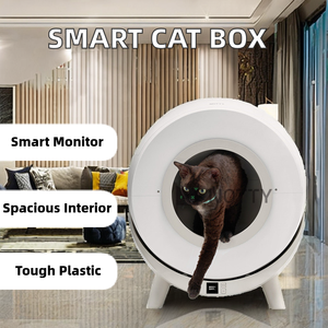 Bac à litière automatique intelligent Younihao pour chat, personnalisable, extra large, en plastique, autonettoyant, accessoire pour bac à litière pour chat - Product Image 2