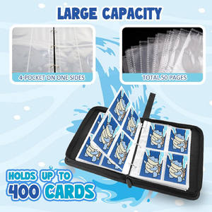 Album de cartes à collectionner premium sur le thème des tortues, avec pochettes amovibles pour cartes de jeu Pokémon, <span class=keywords><strong>support</strong></span> de cartes, classeur de cartes - Product Image 2
